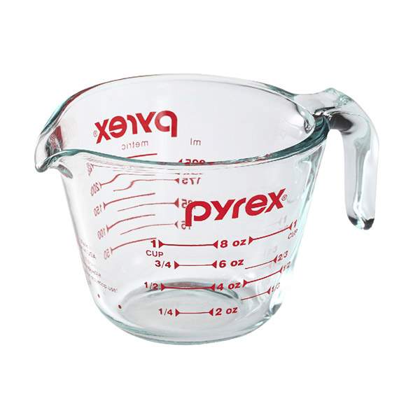 Pyrex Liquid Measuring Cup – Size: 1 Cup 250ml/8oz – GPR Wholesale